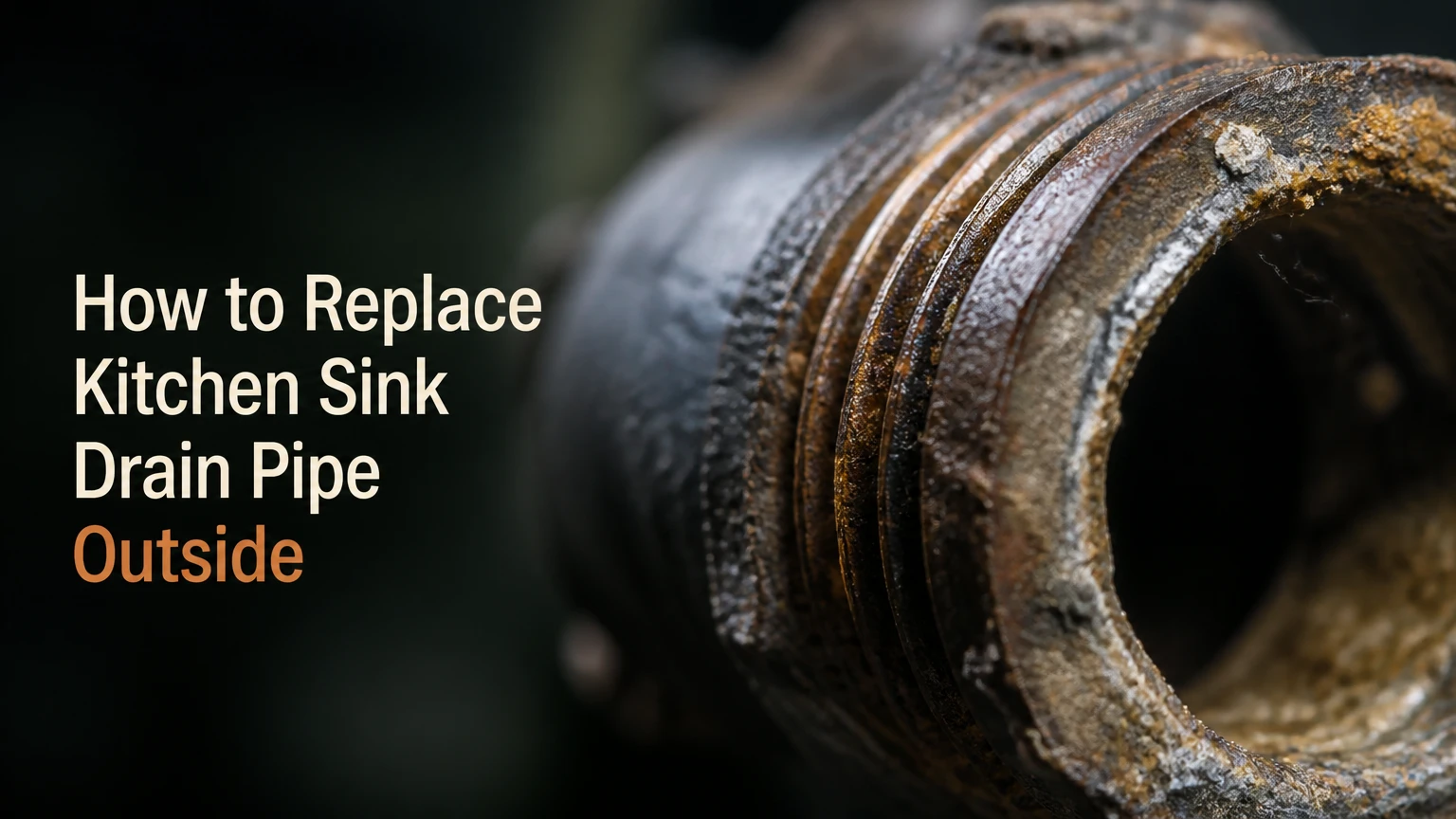 How to Replace Kitchen Sink Drain Pipe Outside