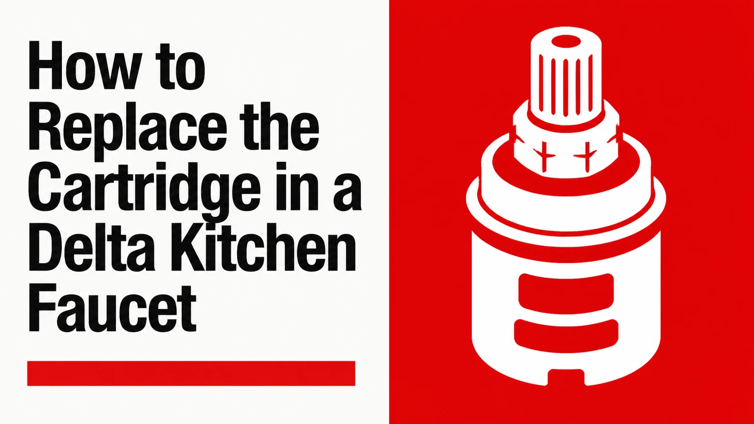 how to replace the cartridge in a delta kitchen faucet