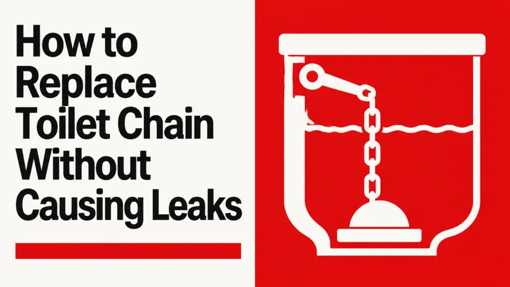 how to replace toilet chain without causing leaks
