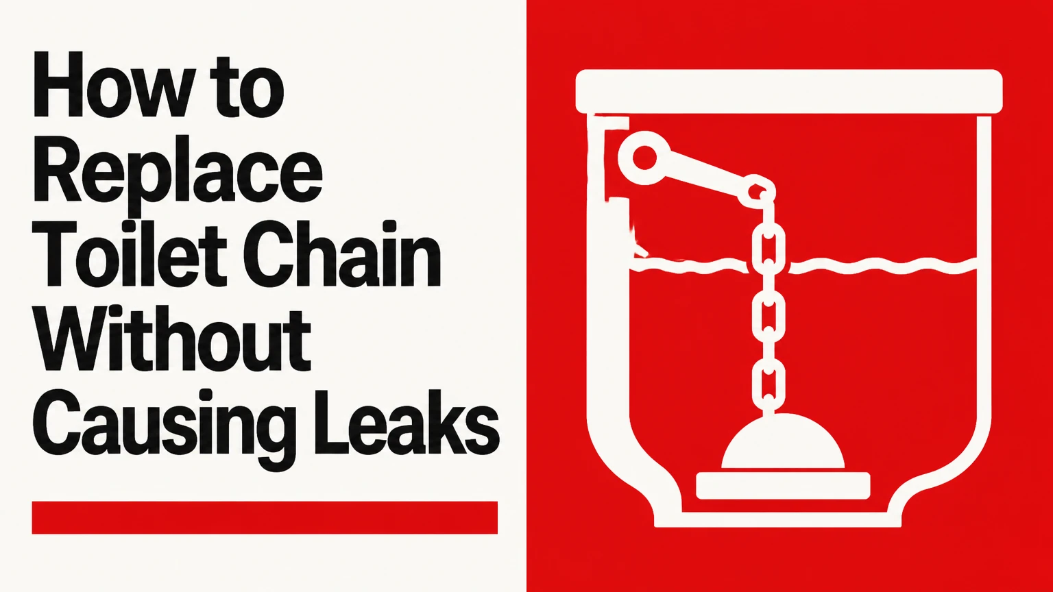 how to replace toilet chain without causing leaks
