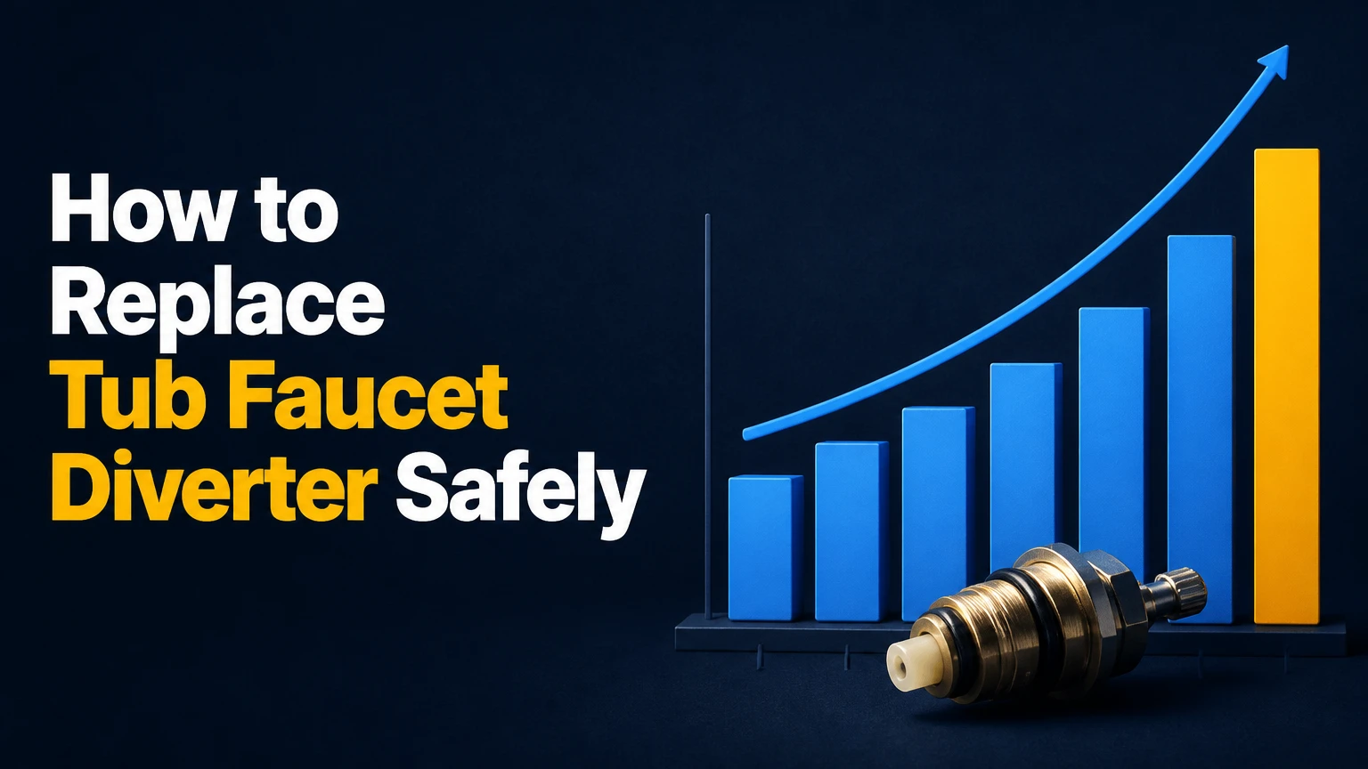 how to replace tub faucet diverter safely