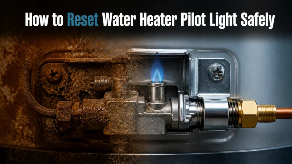 how to reset water heater pilot light