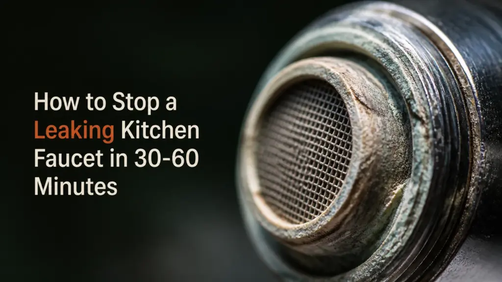 how to stop a leaking kitchen faucet in 30 60 minutes