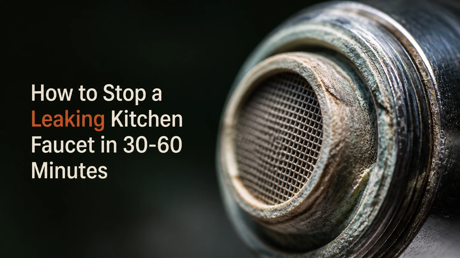 how to stop a leaking kitchen faucet in 30 60 minutes