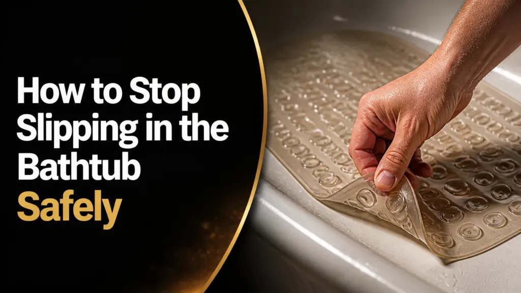 how to stop slipping in the bathtub