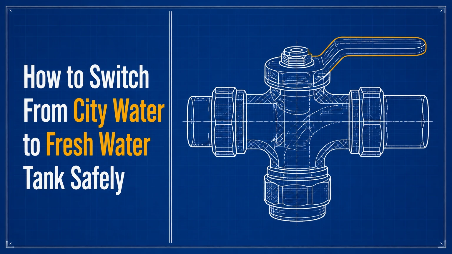 how to switch from city water to fresh water tank