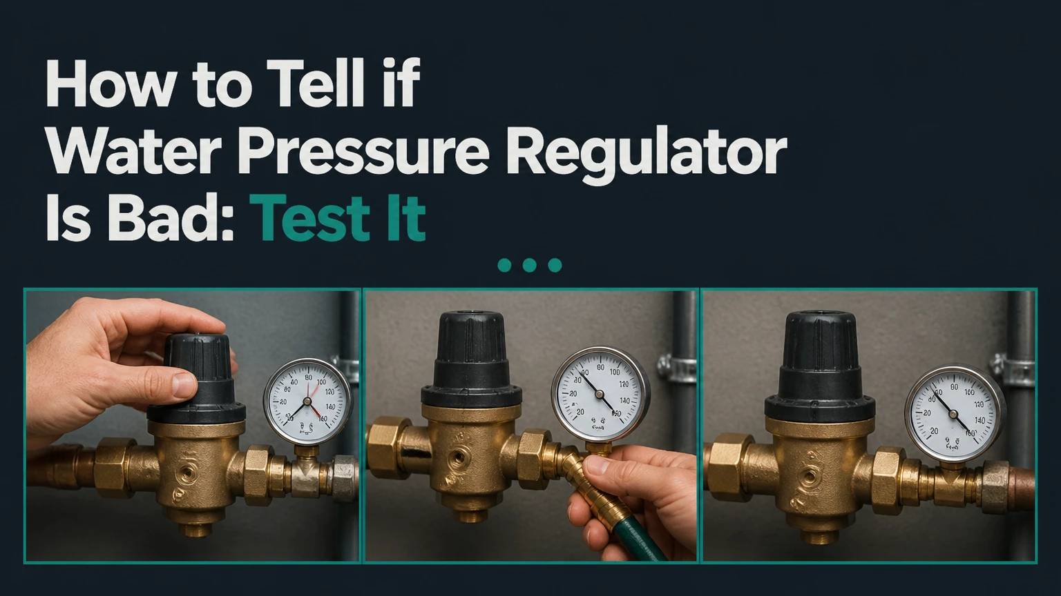 how to tell if water pressure regulator is bad