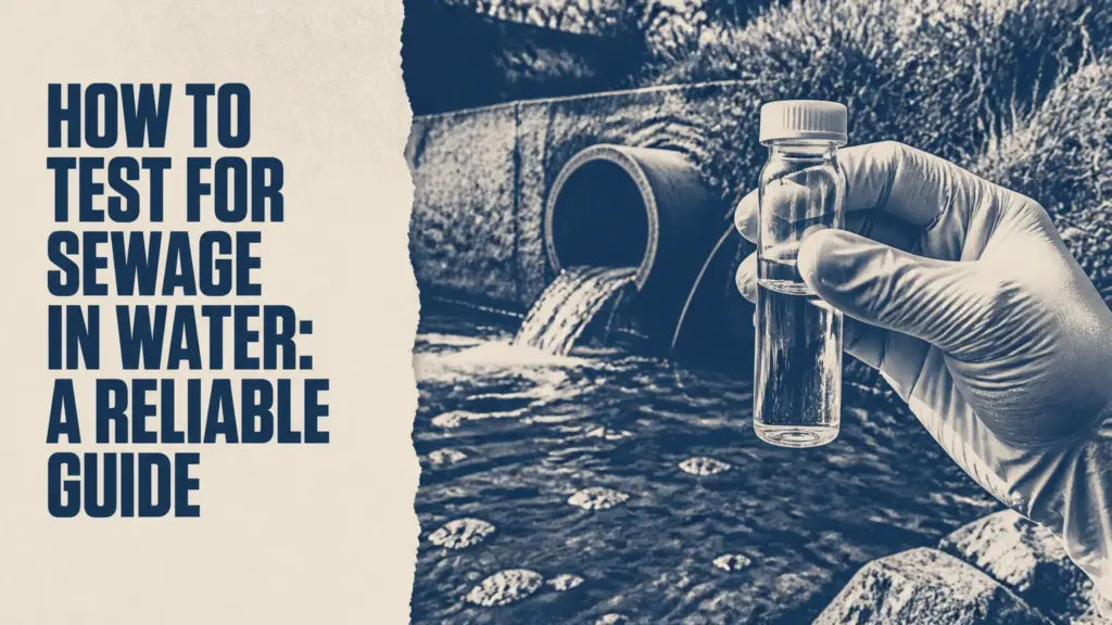 how to test for sewage in water a reliable guide