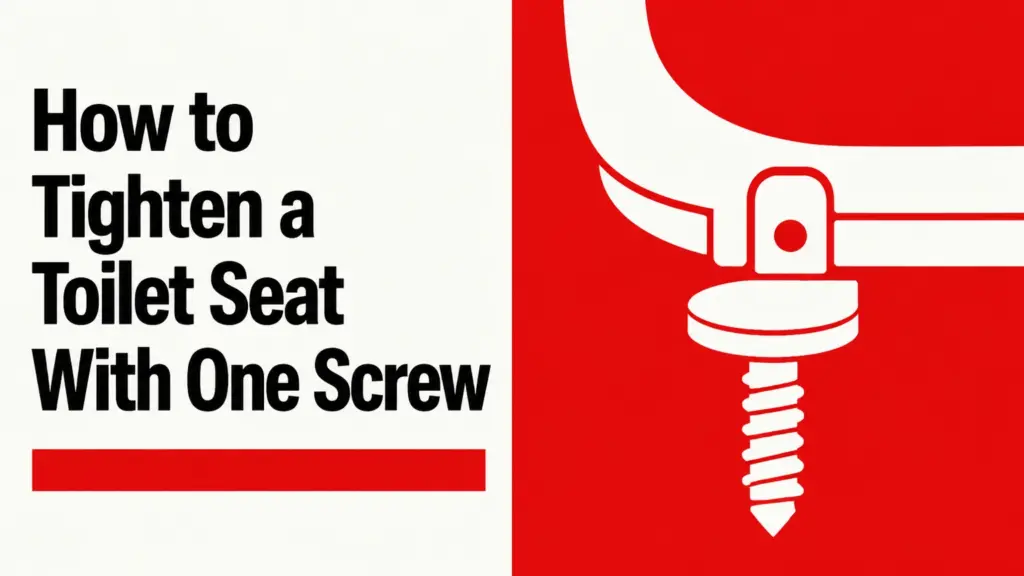 How to Tighten a Toilet Seat With One Screw