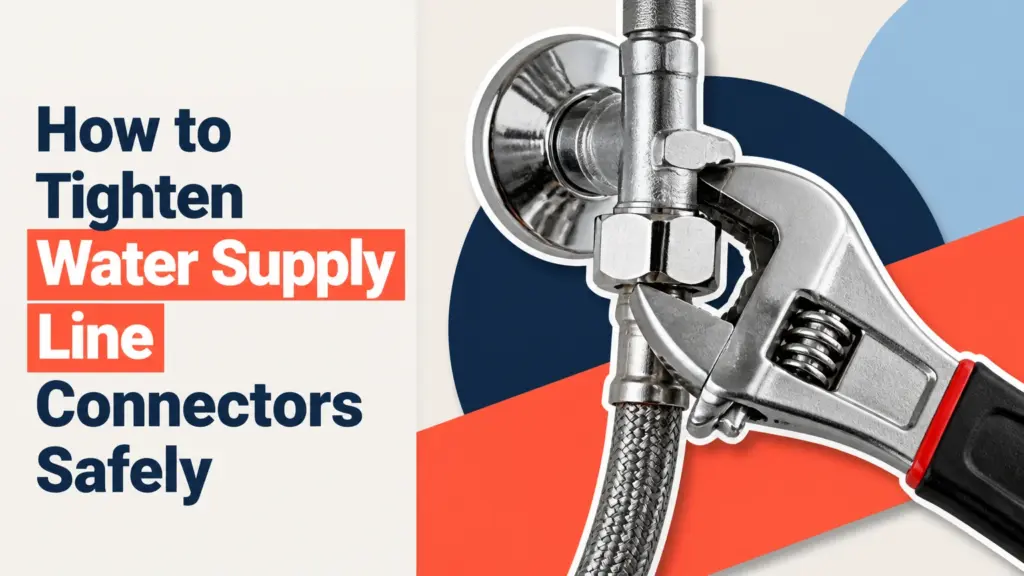 how to tighten water supply line connectors
