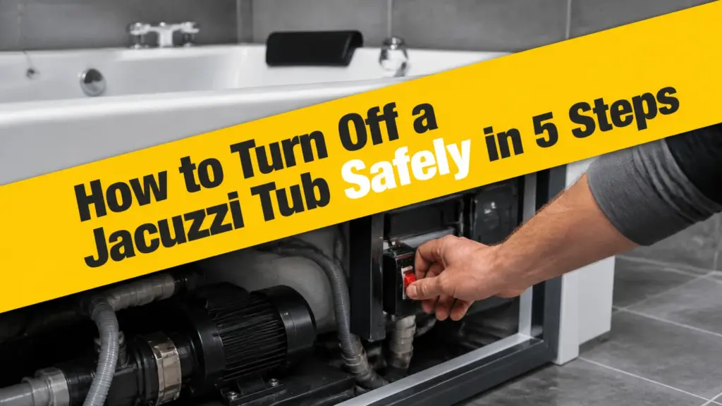 how to turn off a jacuzzi tub