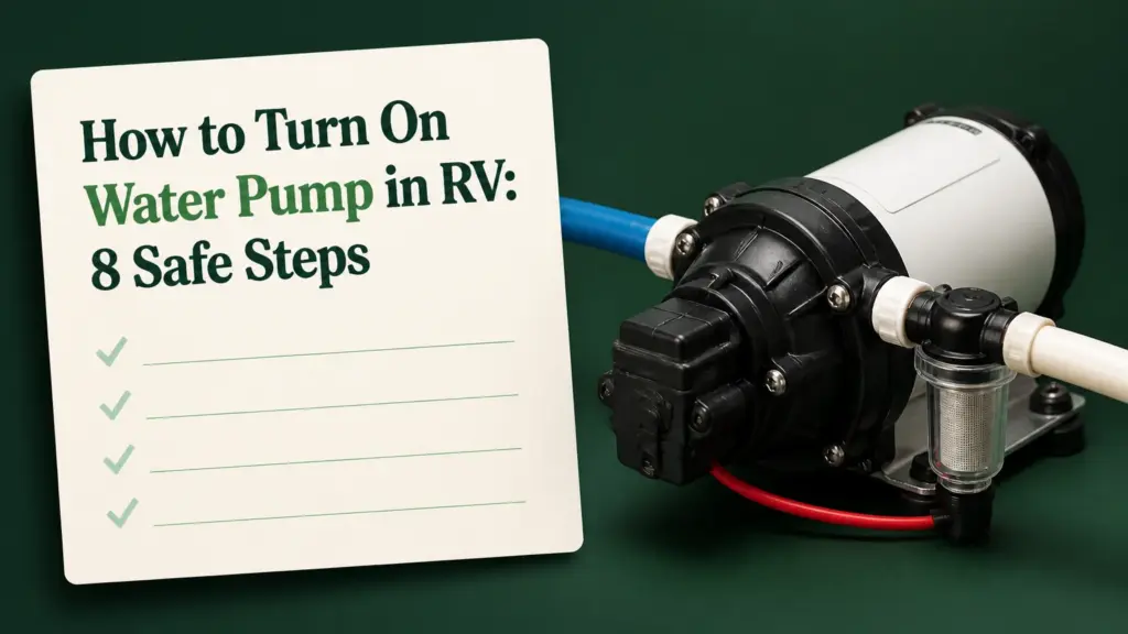 how to turn on water pump in rv