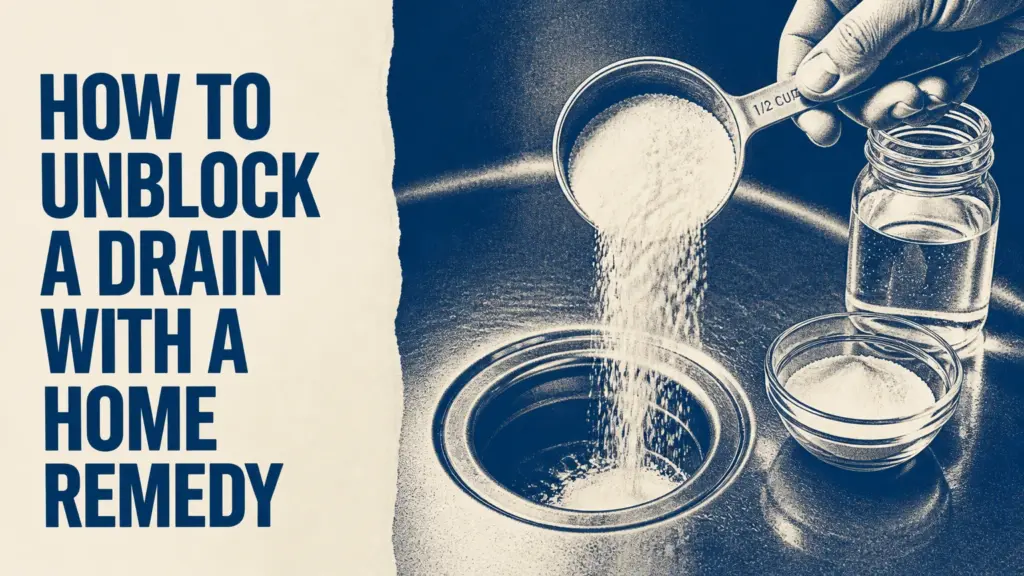 How to Unblock a Drain With a Home Remedy