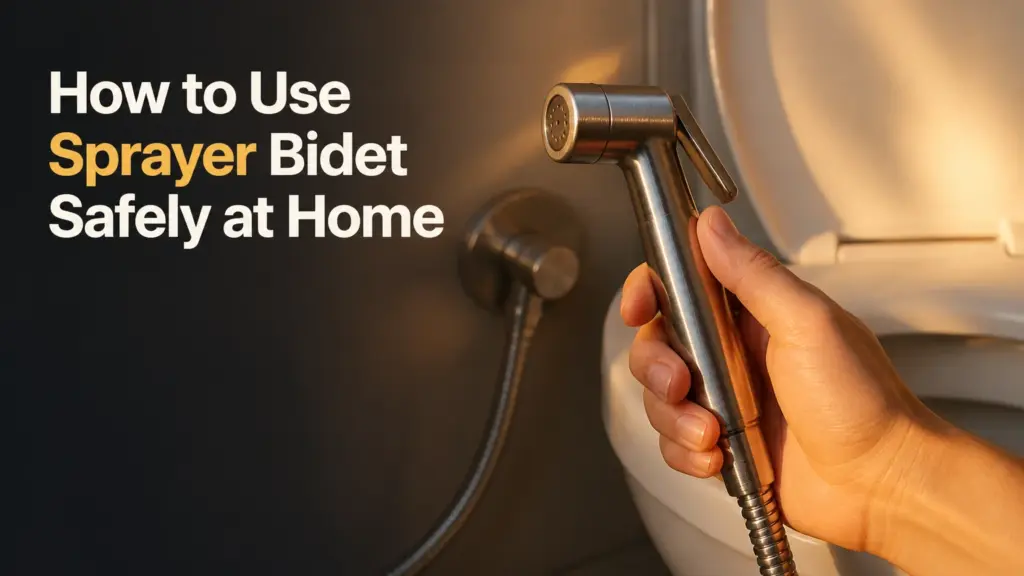 how to use sprayer bidet safely at home