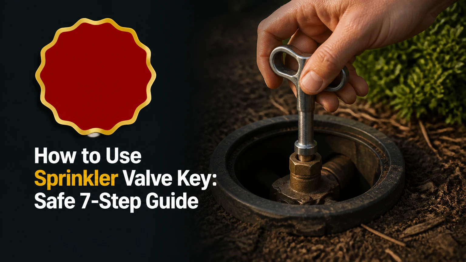 how to use sprinkler valve key