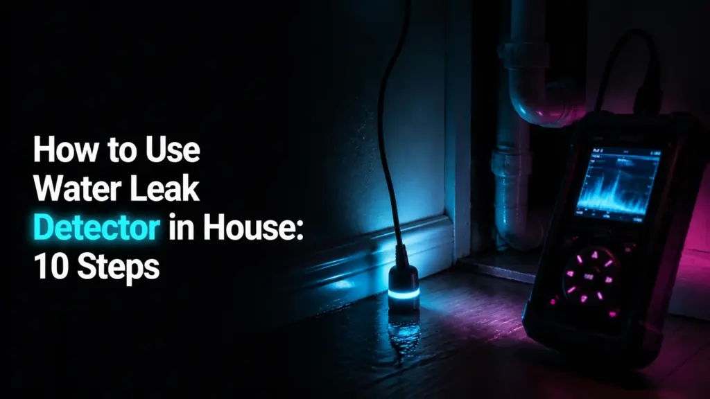 how to use water leak detector in house
