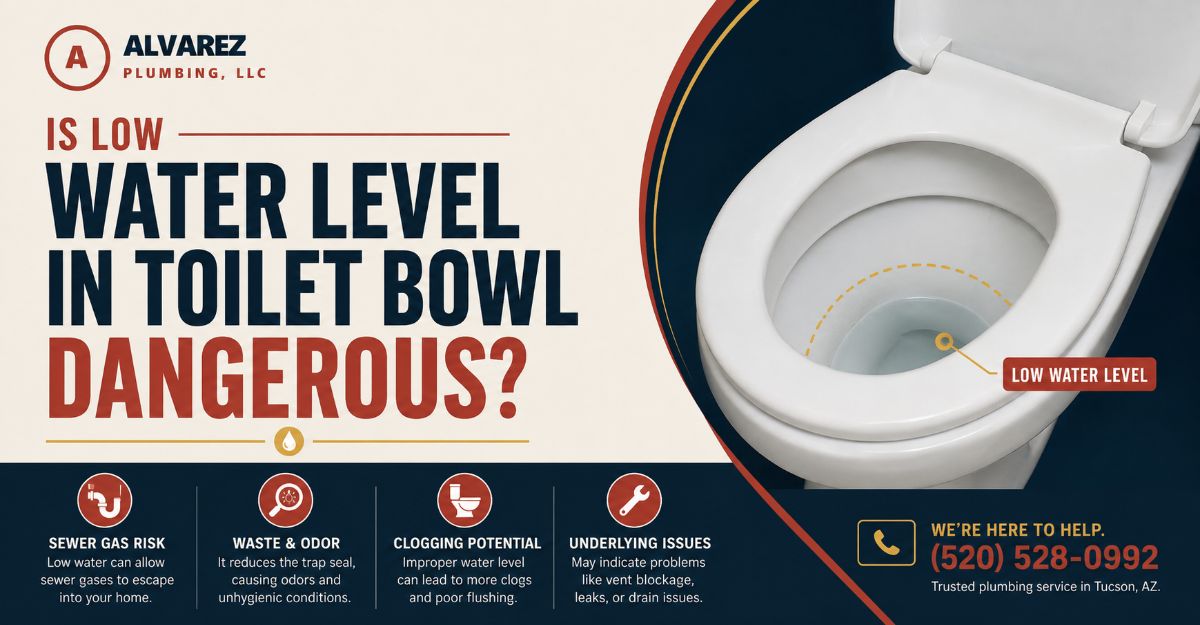 is low water level in toilet bowl dangerous