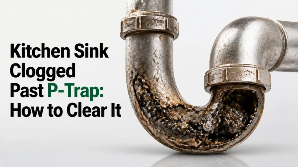 Kitchen Sink Clogged Past P-Trap: How to Clear It