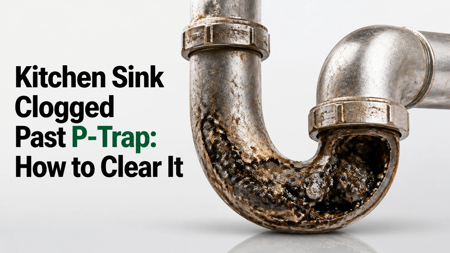 Kitchen Sink Clogged Past P-Trap: How to Clear It