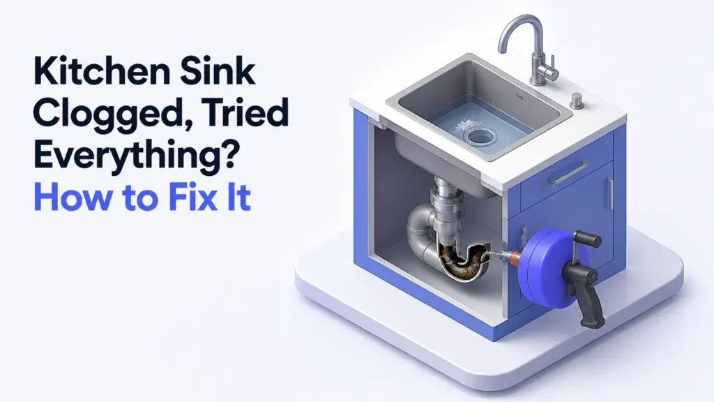Kitchen Sink Clogged, Tried Everything? How to Fix It