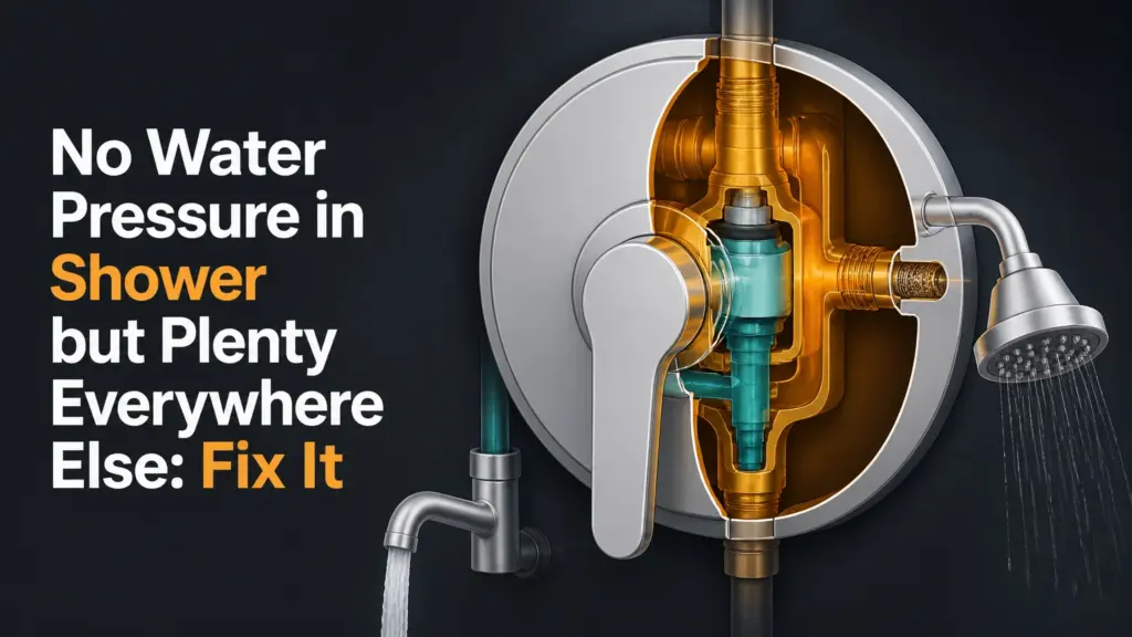 No Water Pressure in Shower but Plenty Everywhere Else: Fix It