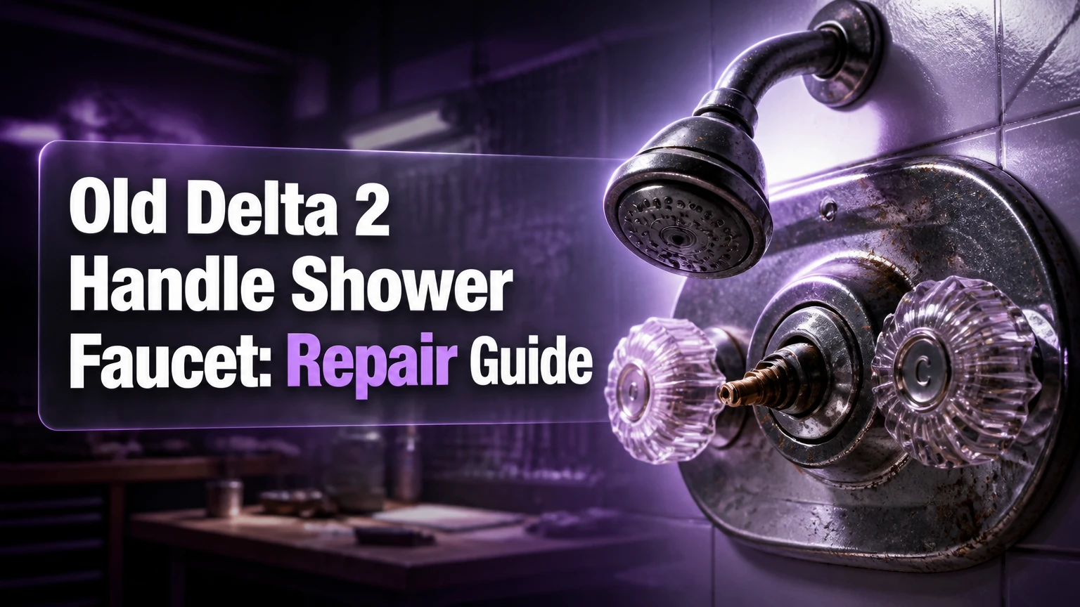 Old Delta 2 Handle Shower Faucet: Repair Guide