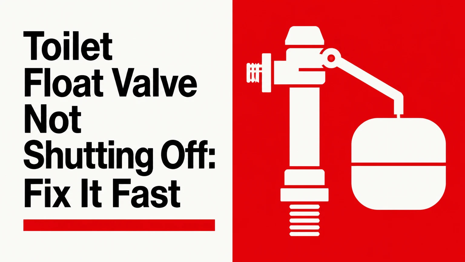Toilet Float Valve Not Shutting Off: Fix It Fast