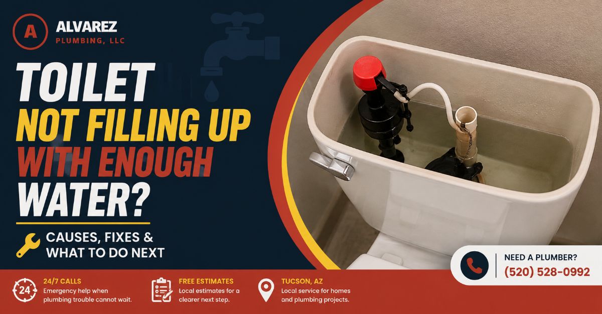 toilet not filling up with enough water
