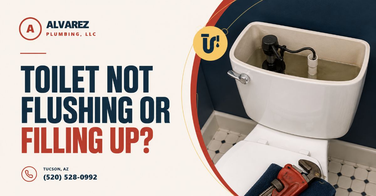 toilet not flushing or filling up