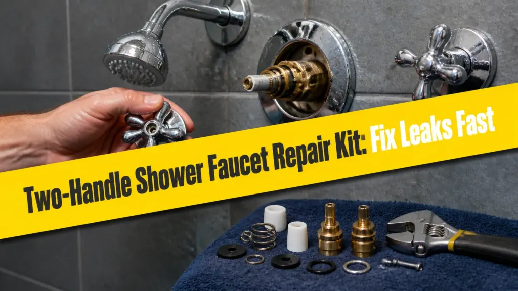 Two-Handle Shower Faucet Repair Kit: Fix Leaks Fast