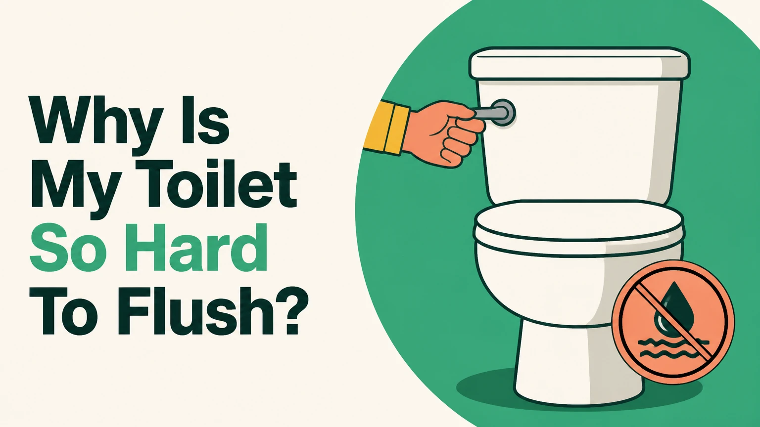 Why Is My Toilet So Hard To Flush?