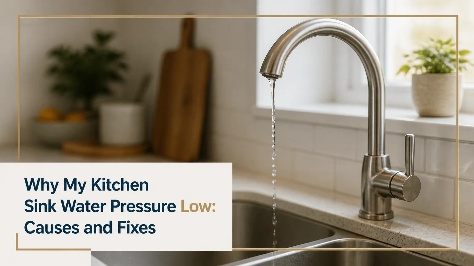 Why My Kitchen Sink Water Pressure Low: Causes and Fixes
